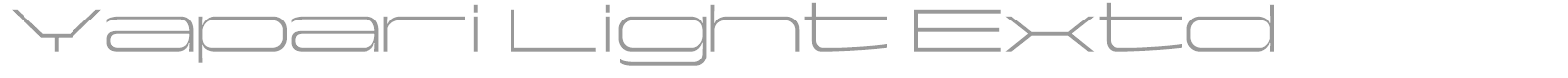 Yapari font preview