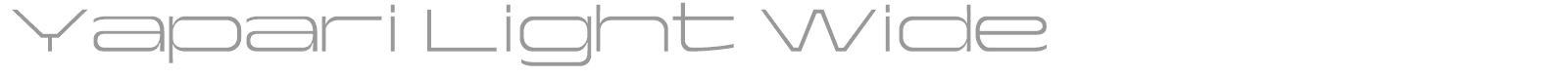Yapari font preview