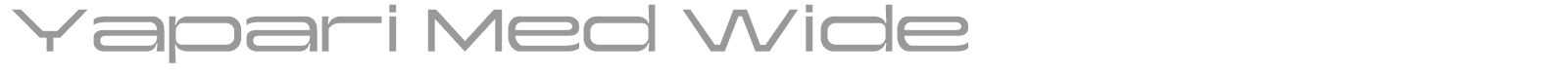 Yapari font preview