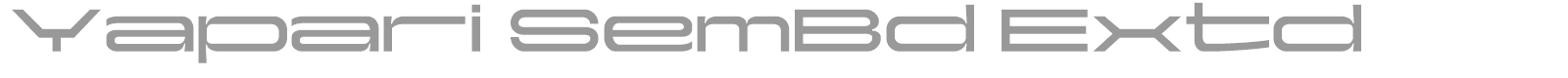 Yapari font preview