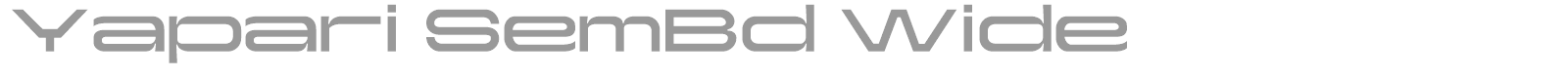 Yapari font preview