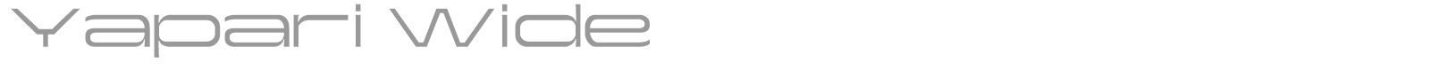 Yapari font preview