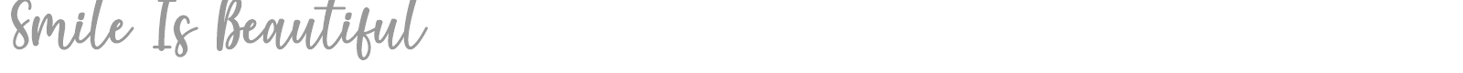 Smile Is Beautiful font preview
