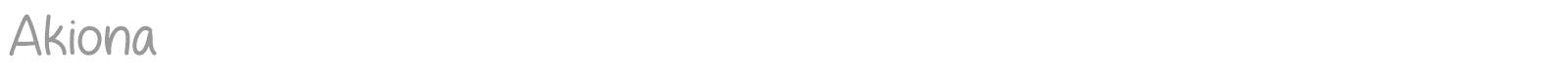 Akiona font preview