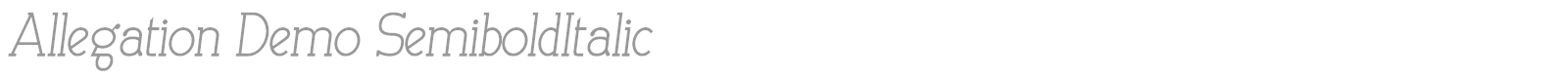 Allegation font preview