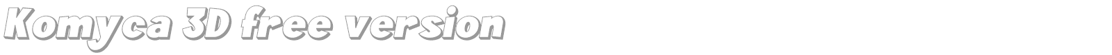 Komyca font preview