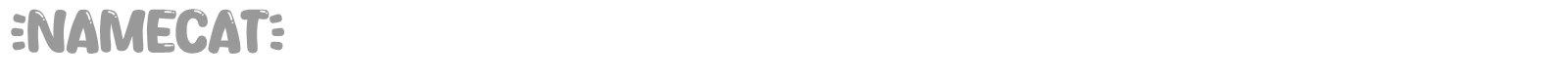 Namecat font preview
