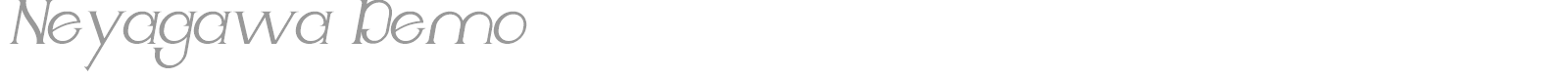 Neyagawa font preview