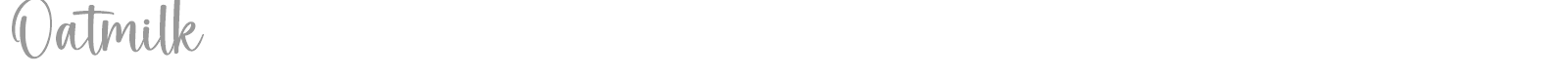 Oatmilk font preview