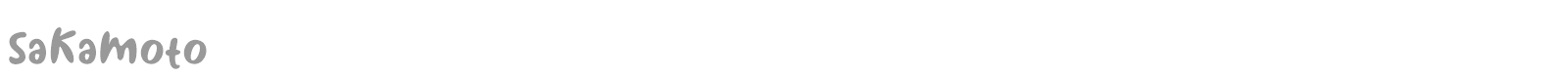Sakamoto font preview