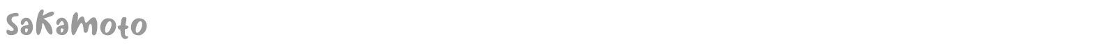 Sakamoto font preview