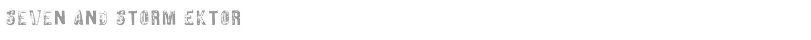 Seven And Storm font preview