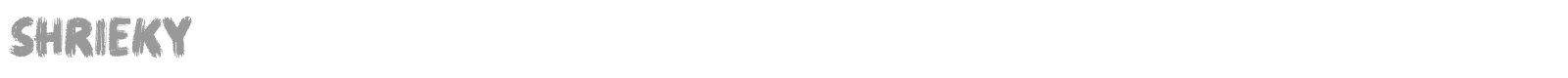 Shrieky font preview