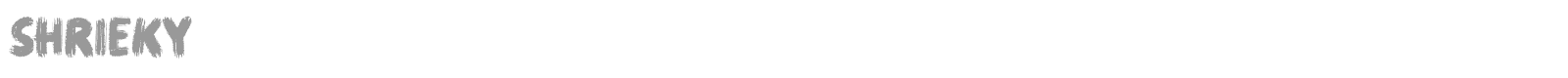 Shrieky font preview
