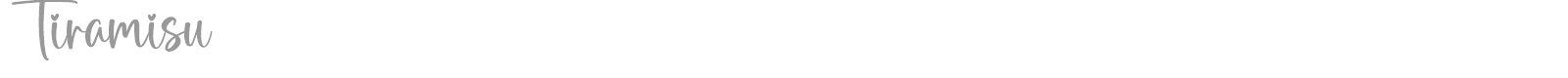 Tiramisu font preview