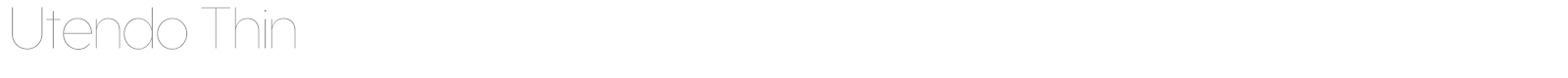 Utendo font preview