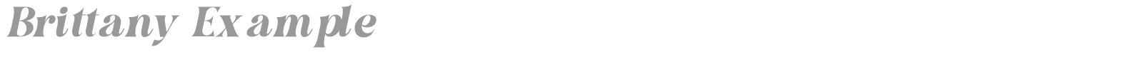 Brittany Example font preview