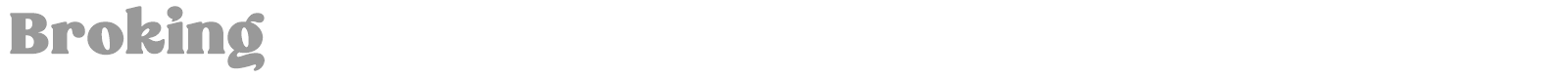 Broking font preview