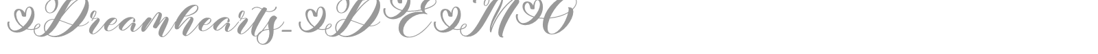 Dreamhearts font preview