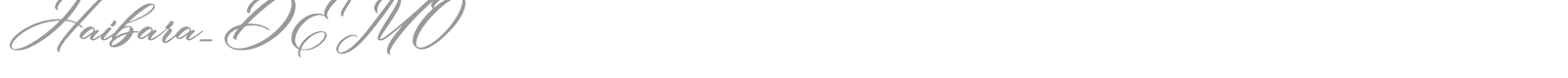 Haibara font preview
