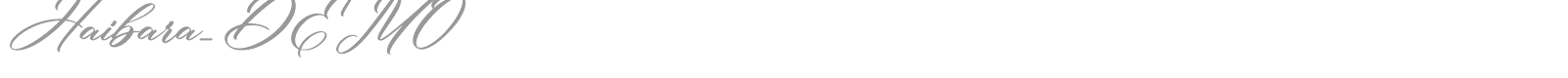 Haibara font preview