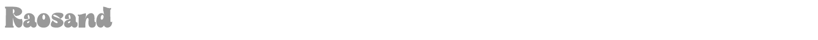 Raosand font preview