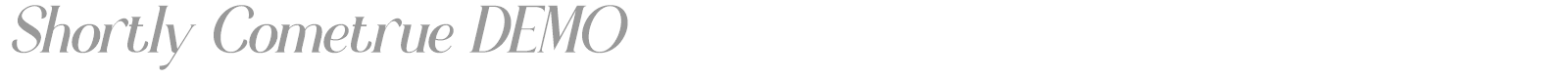 Shortly Cometrue font preview