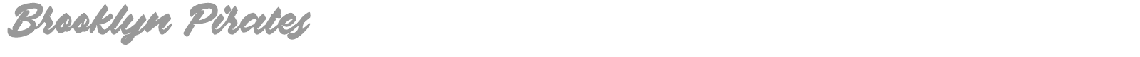 Brooklyn Pirates font preview