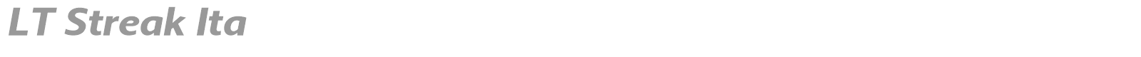 LT Streak font preview