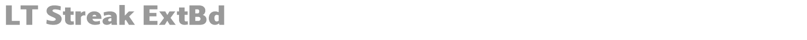 LT Streak font preview