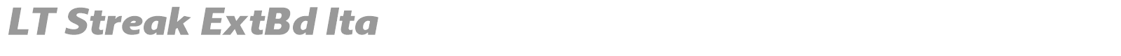 LT Streak font preview