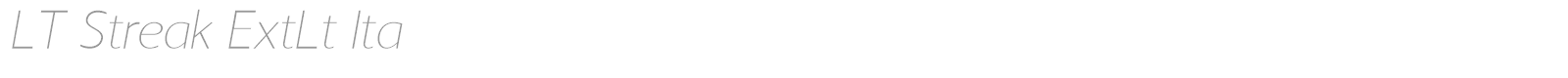 LT Streak font preview