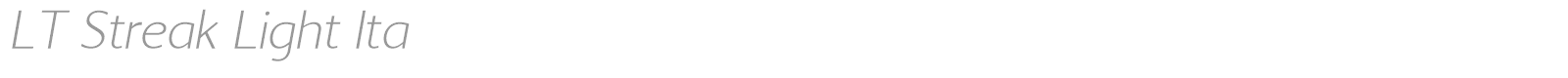 LT Streak font preview