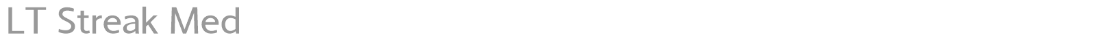 LT Streak font preview