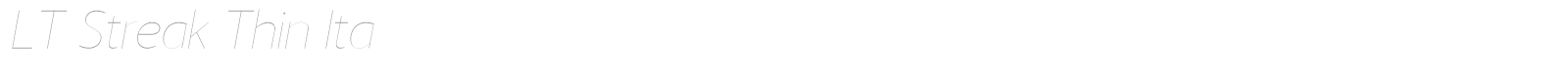 LT Streak font preview