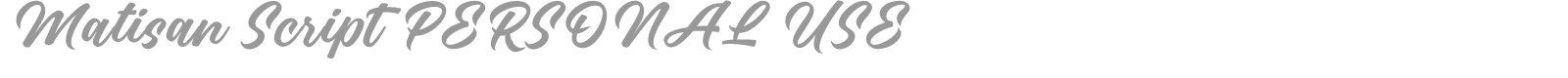 Matisan Script font preview