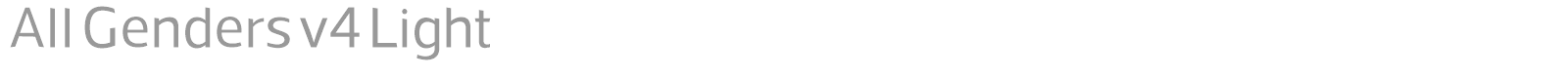 All Genders font preview