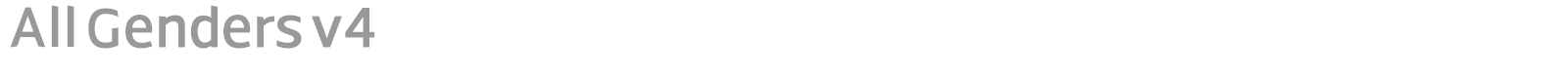 All Genders font preview