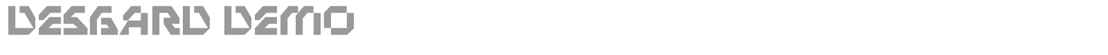 Desgard font preview