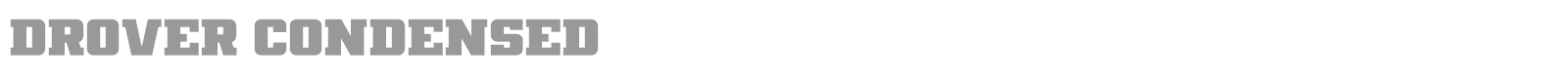 Drover font preview