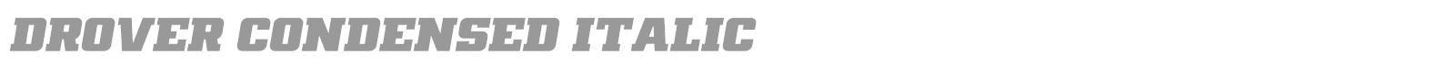 Drover font preview