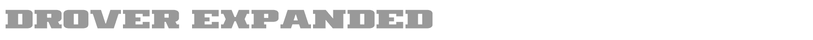 Drover font preview