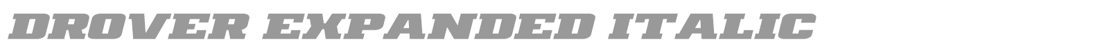 Drover font preview