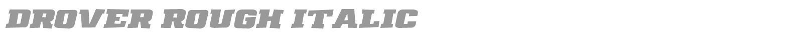 Drover font preview