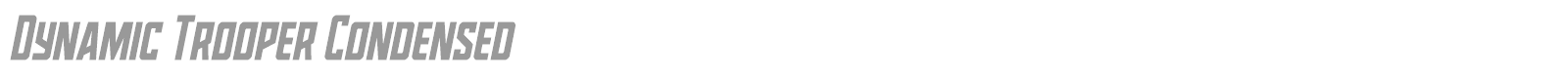 Dynamic Trooper font preview