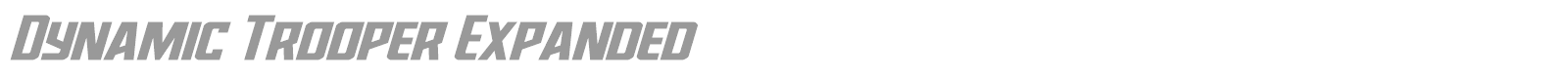 Dynamic Trooper font preview