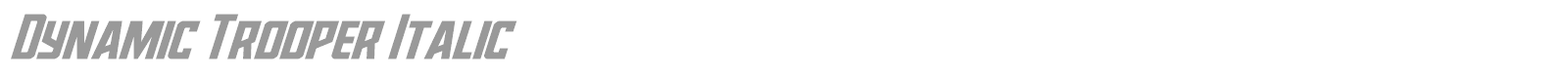 Dynamic Trooper font preview