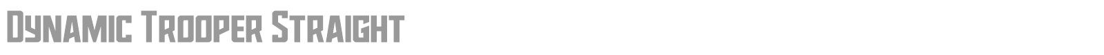 Dynamic Trooper font preview