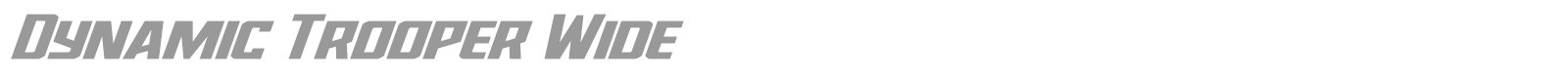 Dynamic Trooper font preview