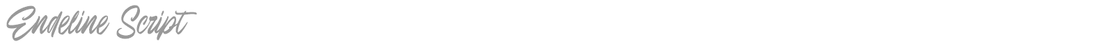 Endeline Script font preview